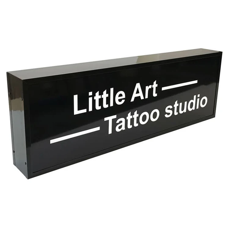 Custom LED Light Box Sign Board LED Company Sign Double Sided Street Signage