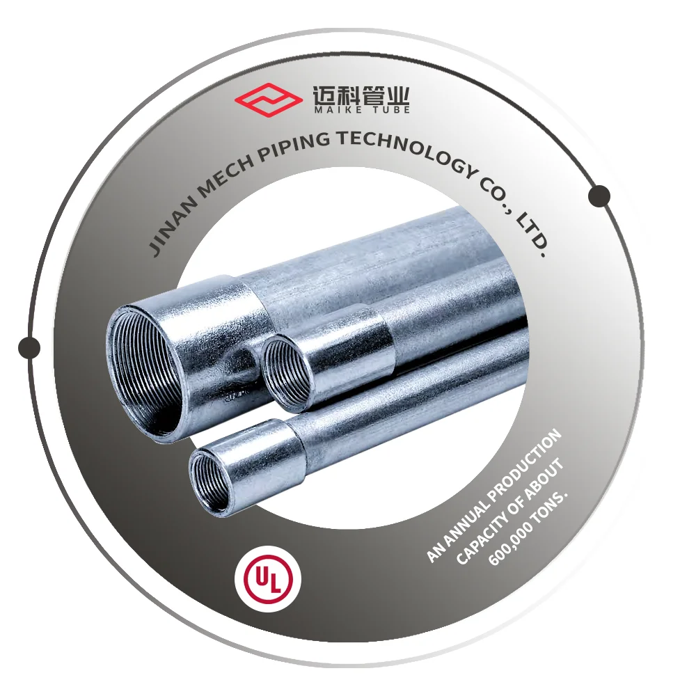 For UL Listed 1/2\"-4\" RSC Conduits Electrical Fittings GI Steel and Iron EMT Conduit for Sale