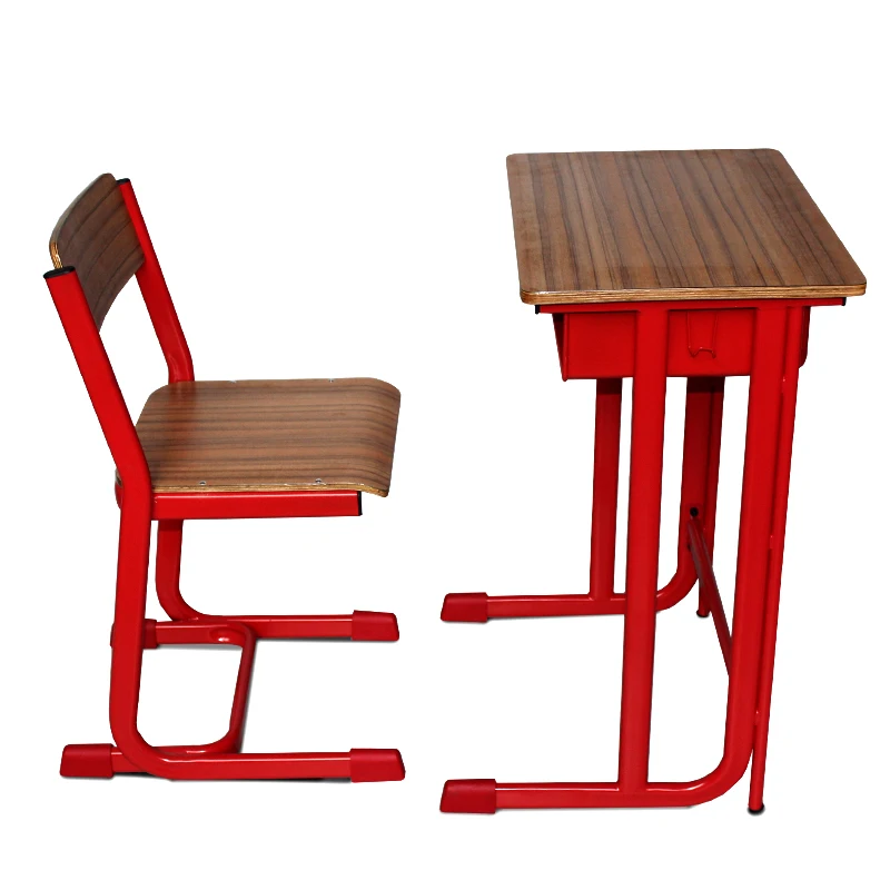 School Student Furniture Classroom Wooden Desk With Chair Children