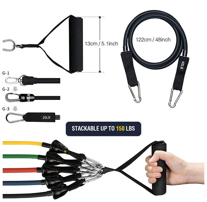 150 фунтов, высокое качество, оптовая продажа, домашний Многофункциональный комплект эластичных лент для фитнеса