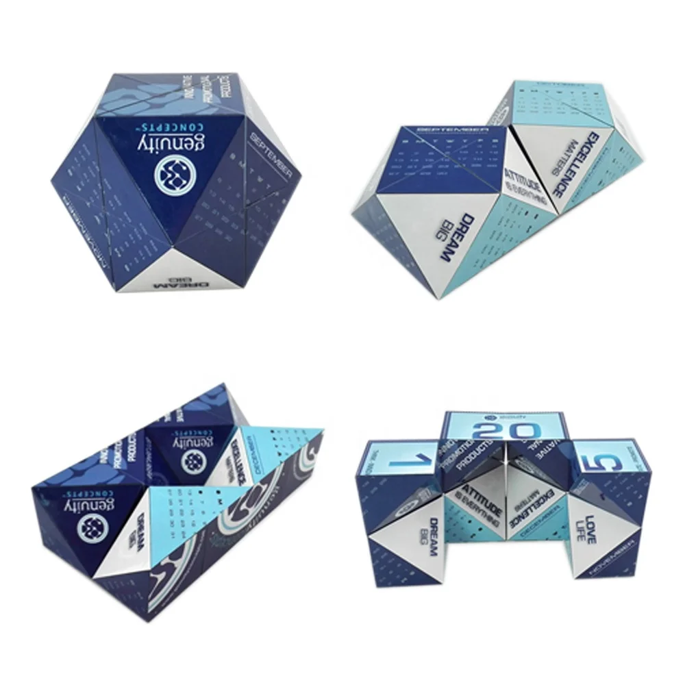 Custom Plastic Folding Infinity Cube Toy Magnetic Puzzle
