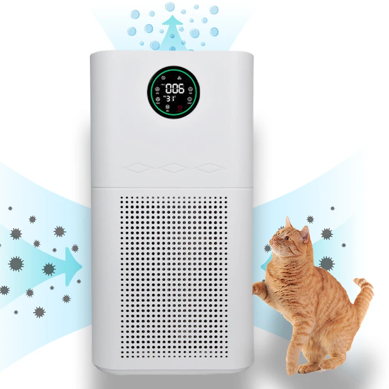 Máy lọc không khí điện tử UR-HEALTH H13 hỗ trợ WiFi, máy lọc ion âm cho phòng lớn, sử dụng bộ lọc HEPA bằng nhựa, xuất xứ từ Trung Quốc