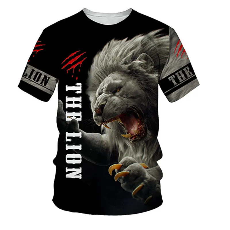 Una Camiseta Negra Con Un León En El Frente Y Las Palabras Sin Miedo | Vector Premium