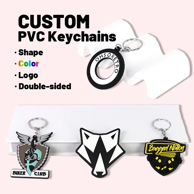Custom Customizable Customised Silicone Rubber Pvc Motel Made logo Kpop Promotional Hotel Figure Car Boba Baseball Keychains