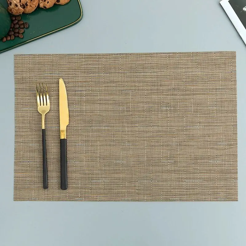 Tabletex Placemats For Dinner Table Woven Vinyl Stain Resistant Wipe