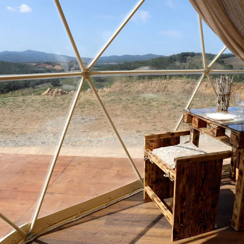 5M Small Pvc Tarpaulin Geodesic Dome House for Sale