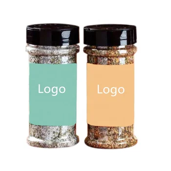 360ml Plastic Pet Clear BBQ Salt And Pepper Grinder Set Empty Salt Bottle Shaker Spice Jar