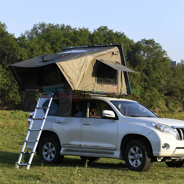 Light weight hardshell rooftop tent camping car vehicle aluminum hard ...