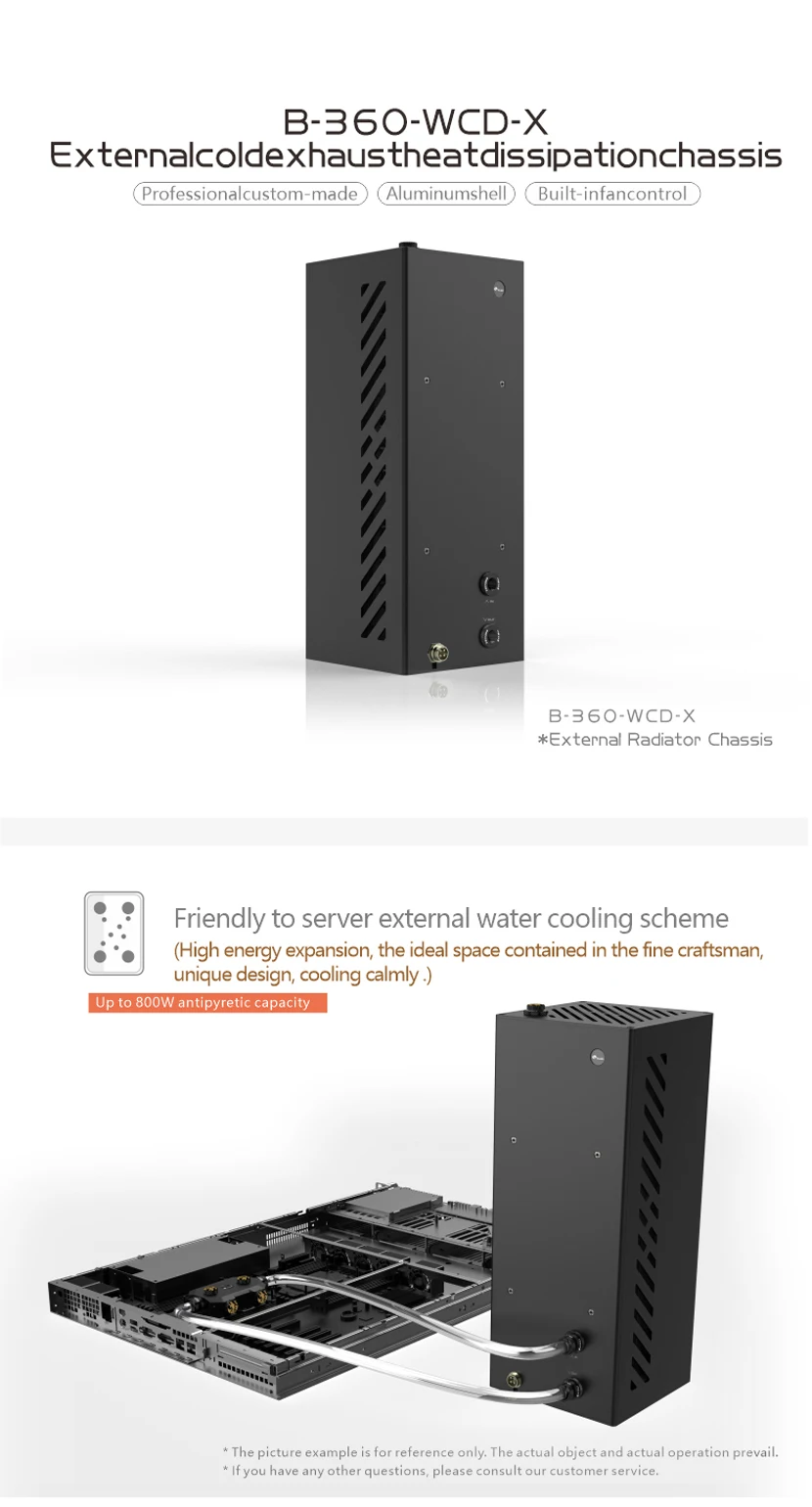 Bykski Computer Water Cooling External Water Cooler 360 Pc Radiator Notebook Server Beauty