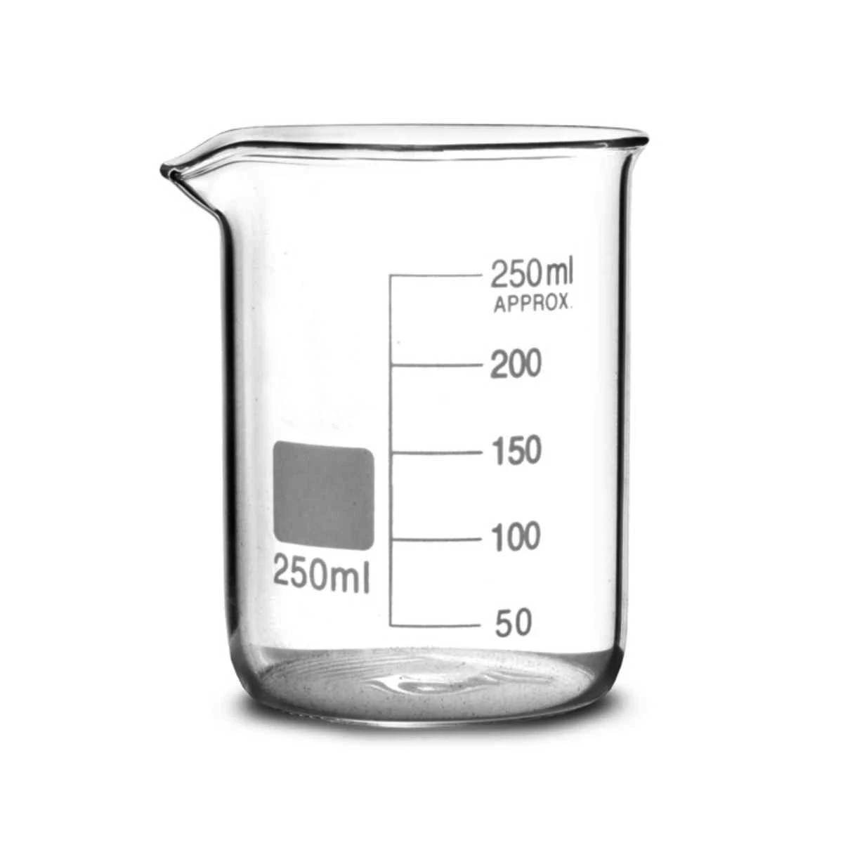 China Customized Laboratory Borosilicate Pyrex Glass Beaker 250ml