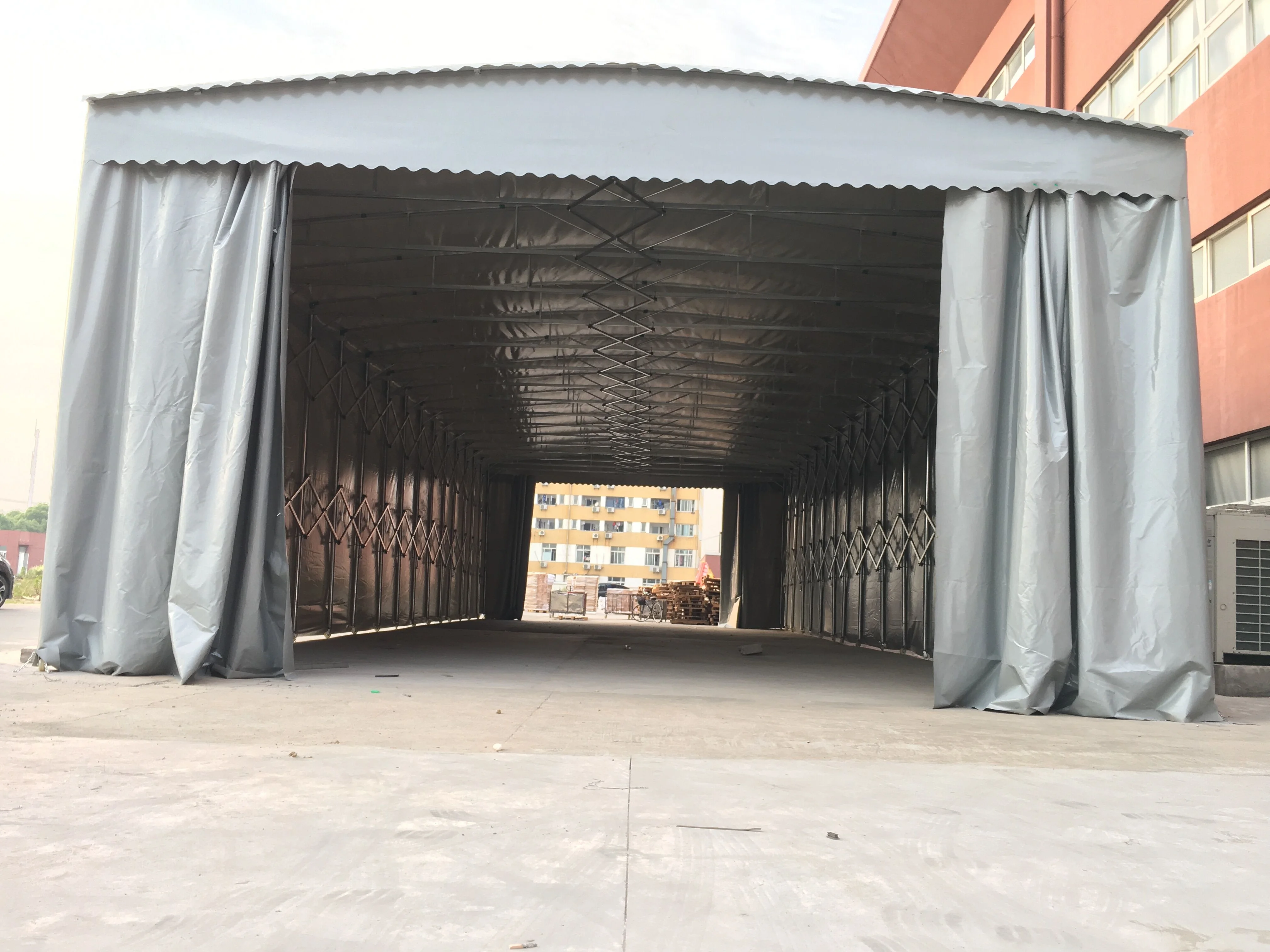 Customizable Galvanized Steel Frame Car Tent PVC Canopy with Waterproof Roof Canvas Outdoor Use Wholesale Folding Garage Shelter