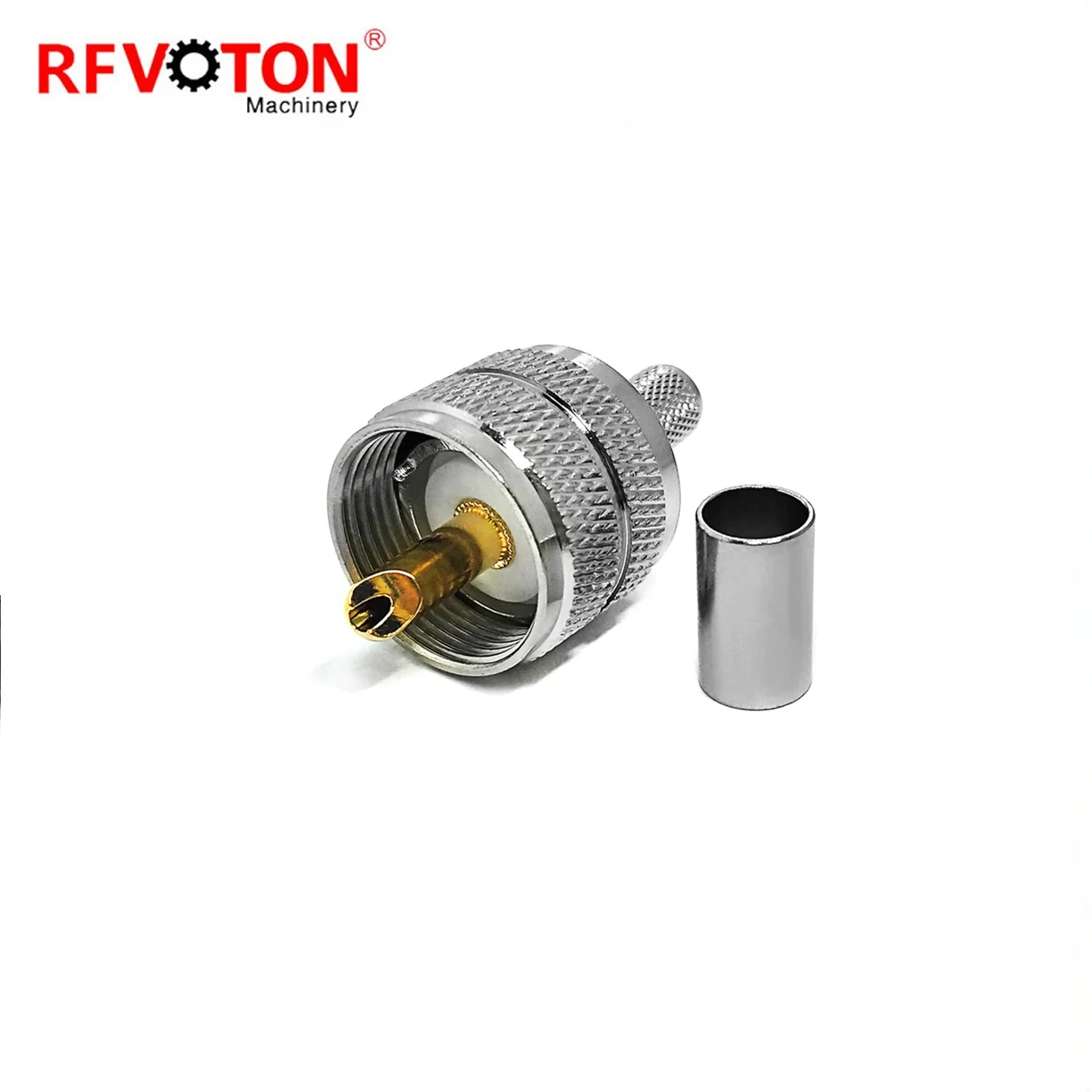 Factory supply Low price UHF male plug straight PL259 crimp lmr240 cable rf coaxial connectors  Converter
