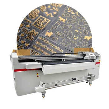 Large-format Multi Color Automatic Inkjet Printers 1.9 Meters Carpet Printer Machine For Leather Belt Digital Carpet Printer