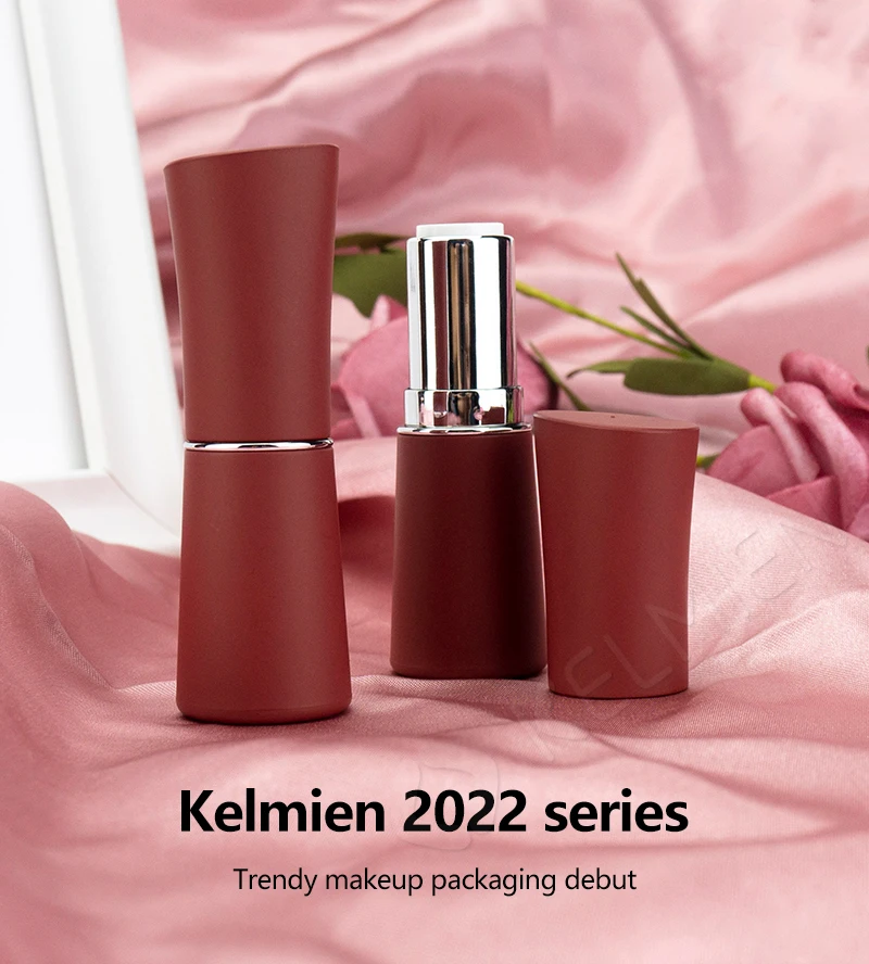 Unique Empty Lip Balm Containers Red Lipstick Tubes Cosmetic Customized Lipstick Tubes