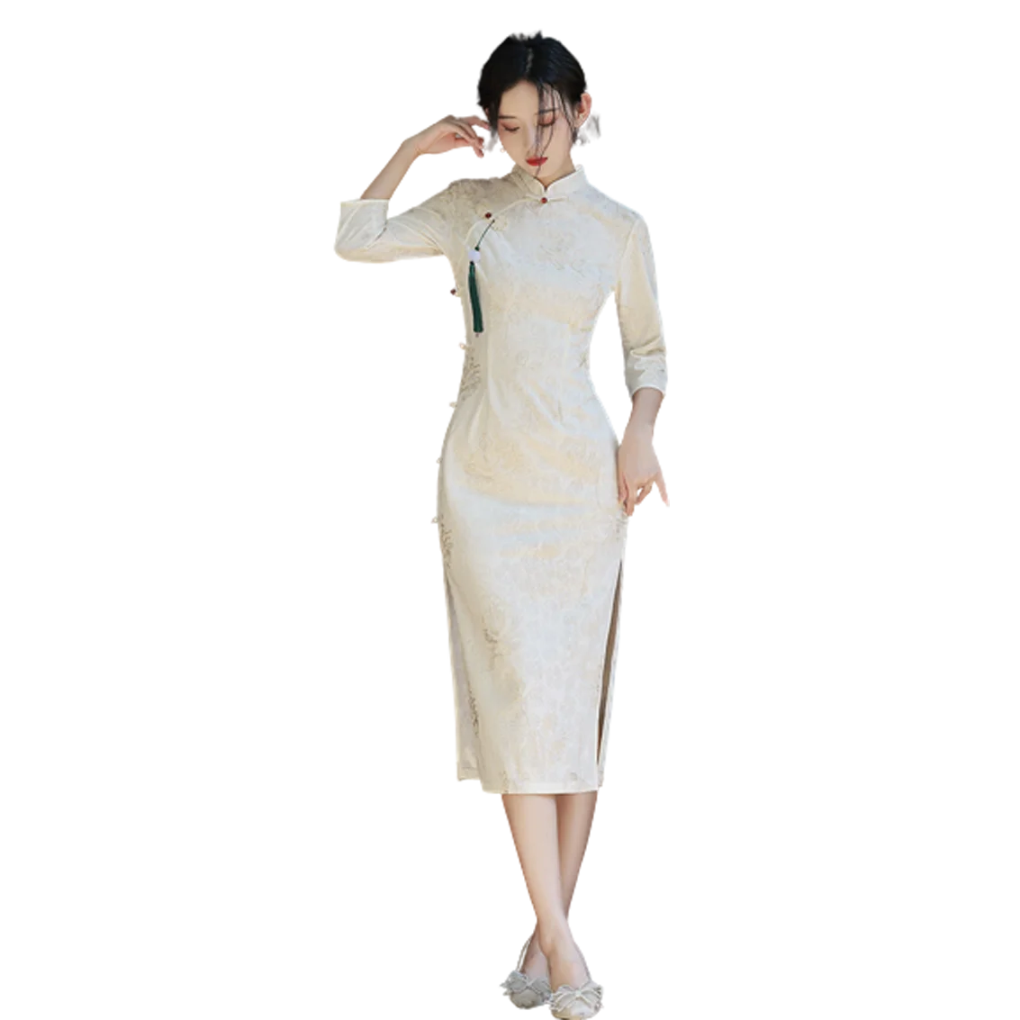 ladies denim dress uk Denim Bodycon Midi Dress main image 0