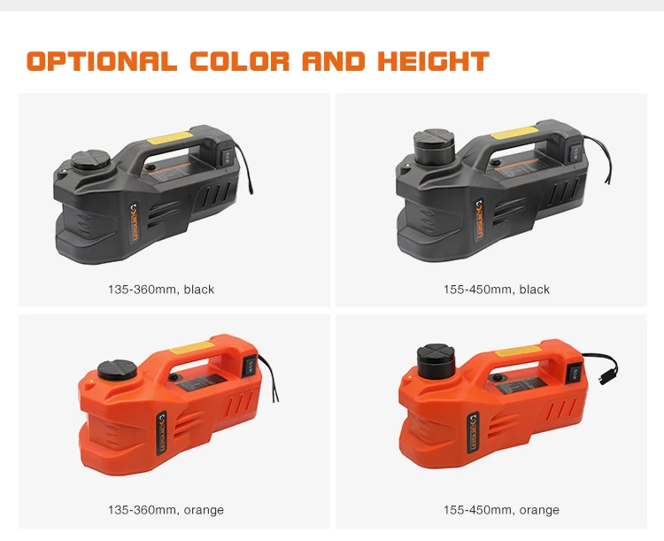 Dinsen Innovative 3 Ton 12 Volt Electric Hydraulic Floor Jack + Tire