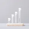 Clear bottle with transparent cap