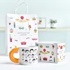 orange handle tote bag