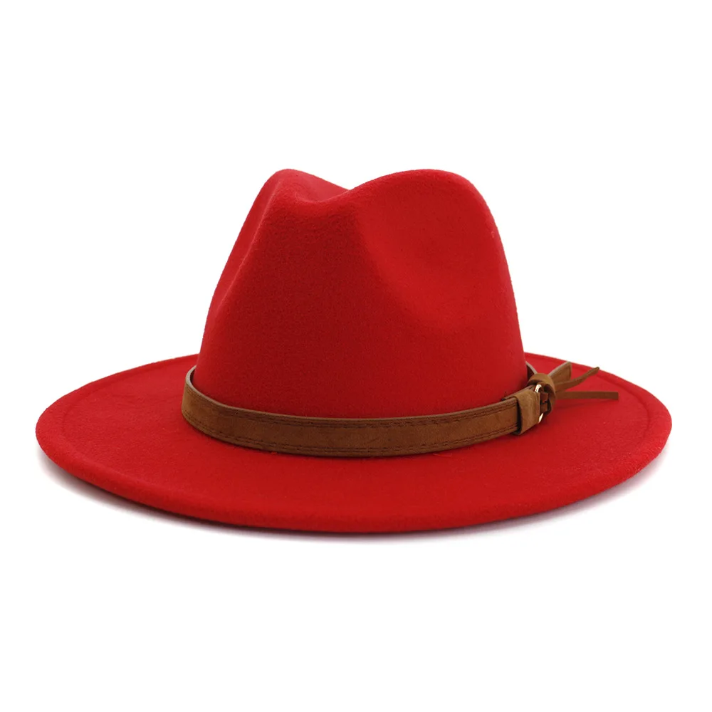 Wholesale New Arrive Custom Trilby Retro Large Brim Felt Fedora Hats