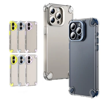 ATB For iPhone16 Case Clear Transparent Heavy Duty Armor Phone Case For iPhone 11 12 13 14 15 16 Pro max Shockproof PC TPU Case