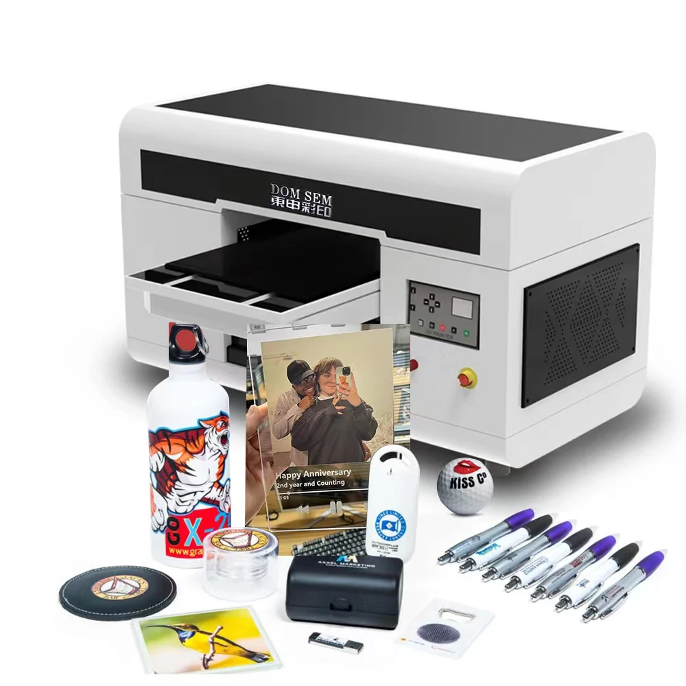 DOMSEM 2023 New A3 Uv Dtf Printers with Double Xp600 Printhead Factory Price