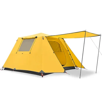 6-8 Person wholesale one room one hall automatically brace waterproof sunscreen double tent - outdoor camping equipment supplier