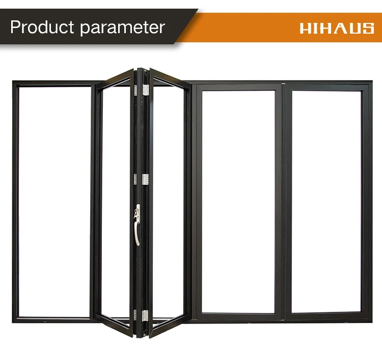 Hihaus Aluminum Balcony Triple Glazed Bifold Sliding Corner Folding ...