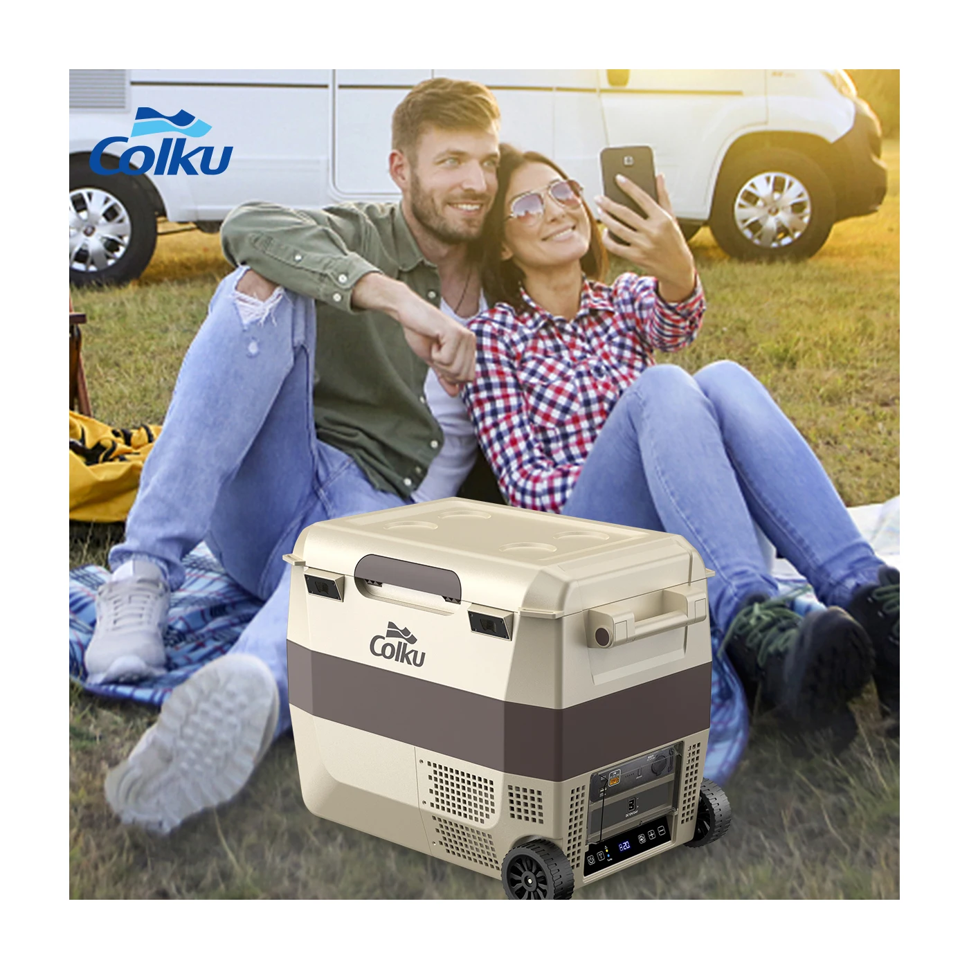 Хорошие продажи автомобильные холодильники 24 В мини-электрический холодильник Портативный морозильник для рыбалки со съемным аккумулятором