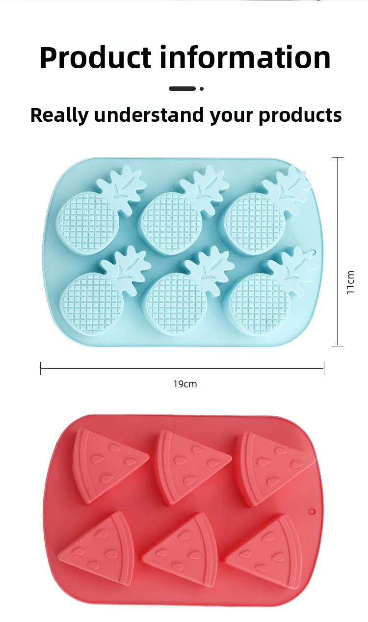 DIY Home Fruit-Shaped Silicone Ice Cube Mold Easy to Demold Self-Made Ice Cream Tools with Creative Personality manufacture