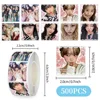Lesserafim polaroid stickers-500 stickers/roll