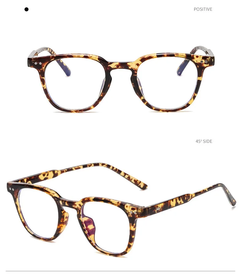 Montures de lunettes optiques pour hommes, très populaires, avec filtre anti-lumière bleue et motif uni._voghion.com