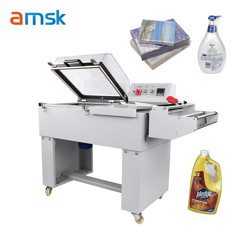 FM-5540 Semi-automatic POF PVC 2-in-1 Sealing and Cutting Machine Plastic Film Packaging Workbook Shrink Wrapping Machine