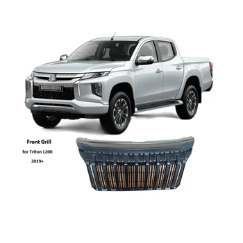 Factory direct sales Pickup Truck accessories car Front Grill with led for Mitsubishi Triton L200 2019 to present