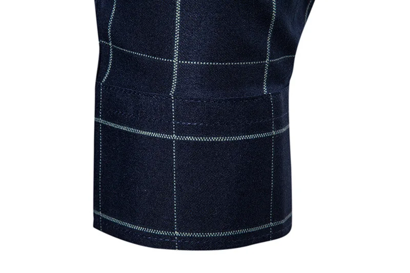 Buine Work Office Camicia a righe Caual Manica lunga Plaid in cotone Sociale Formale Dre Plus Size Uomo Traspirante574_voghion.com