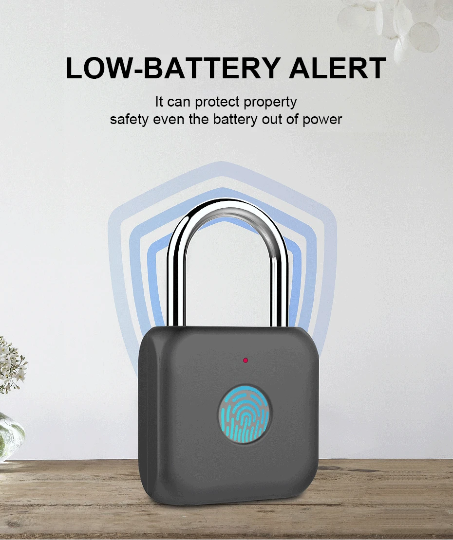 Livolo New Hot Keyless Padlock Safety Door Lock Fingerprint Smart Lock