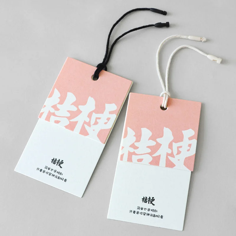 Logo Custom Clothing Hang Tags Die Cut OEM Design For Merchandise