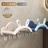Dos soportes para lavabo con orejas de conejo [gris y azul]