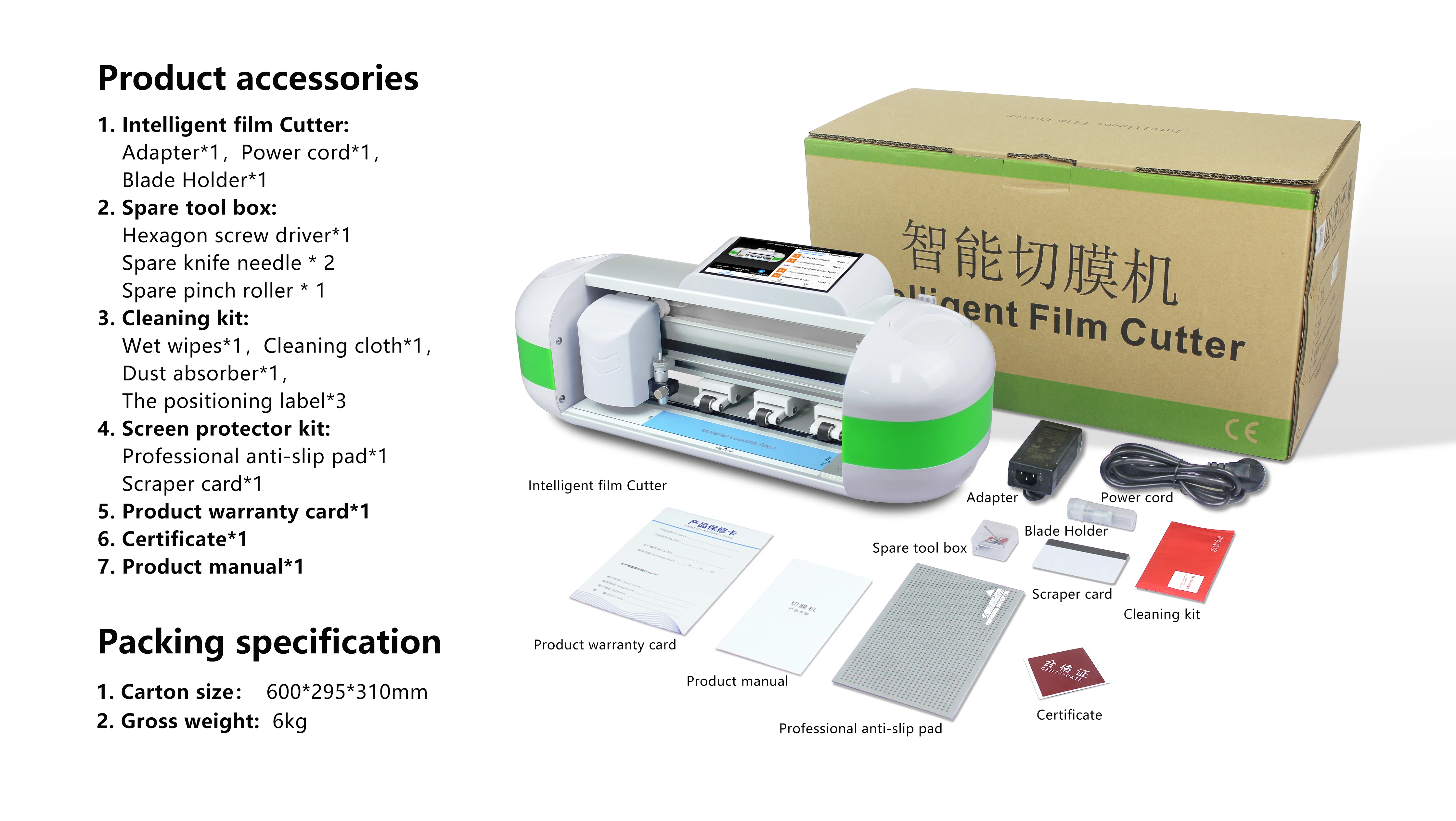 MYCUT Screen Protector Cutter Custom Mobile Phone Skin Cutter for All Models Phone