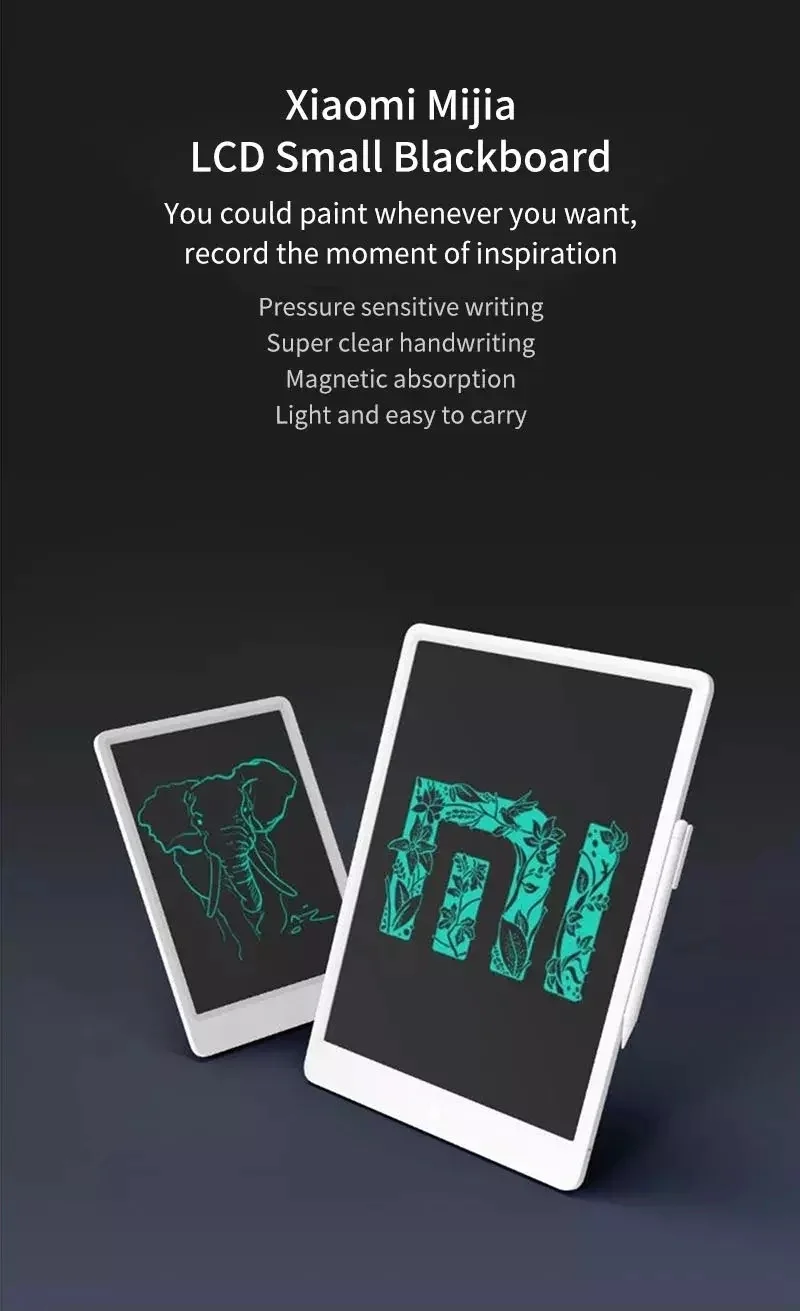 Xiaomi Mijia 10 inch Kids LCD HandWriting Small Blackboard Writing Tablet with Pen Digital Drawing Electronic Imagine Pad