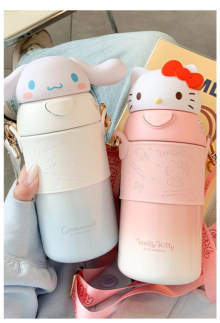 I Love D&M Cute Animal Baby Toddler Food-Grade 316 Stainless Steel Bowl With Insulated Lid Strong Suction Leak-Resistant BPA Free Easy To
