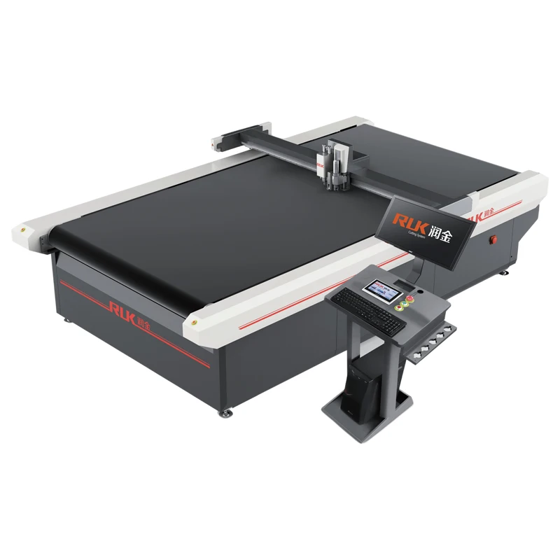 RUK Textile Fabric Cutting Machine Auto Feeding System Fabric Cutting Table for Pvc Cutter