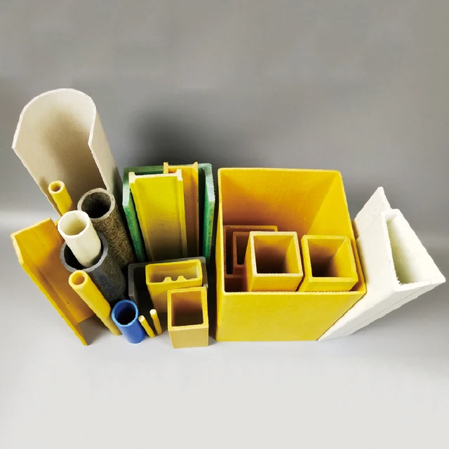 Fiberglass Reinforced Plastic FRP GRP Pultrusion L Angle with Cutting Service High Strength Lightweight for Construction Support