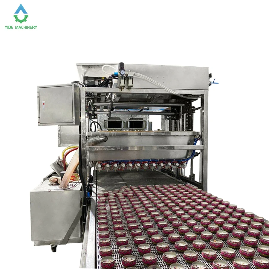 China Custom Floor Wax Filling Machine Cosmetic Wax Candle Production Line Heating Warming and Pouring System Awtomatikong