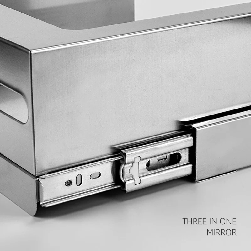 Multifunctional 3-in-1 Mirror Cabinet Embedded Conceal Hidden Tissue Box Soap Dispenser and Auto Hand Dryer