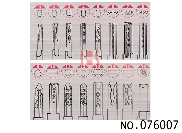 Updated Version Haoshi Big Set Locksmith Tools Safe Lockpick Tools for Safe Box Main Auxiliary Locks 076007