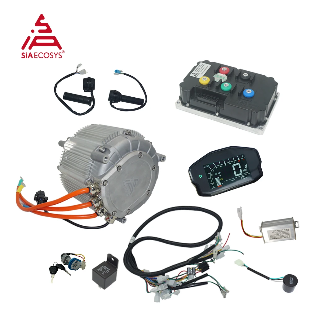 Powerful 29kW Peak PMSM Hairpin Motor Kit SIA155-64 with Encoder
