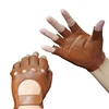 brown sheepskin driving leather gloves for men