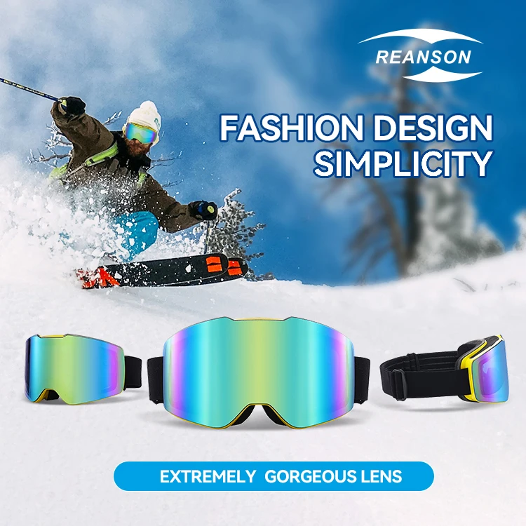 Customized Cold Protection Ski Mask Goggles Antifog Antiscratch Ski Goggles Snowboard