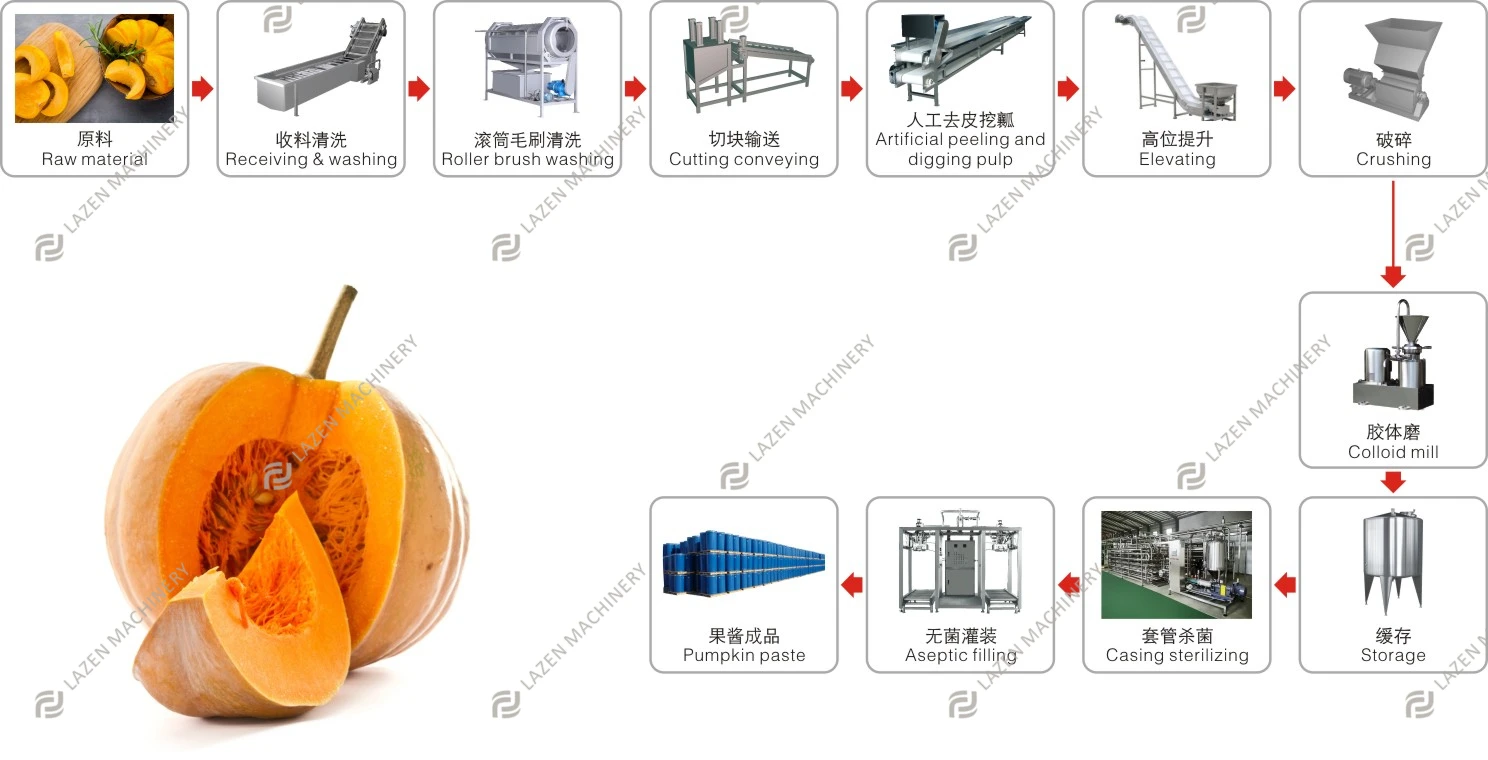 Turnkey Solution for Pumpkin Processing Line Production Plant