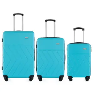 Designer ABS Travel Suitcase Sets Trolley case Travel Durable Lightweight Luggage Bags 3 Pieces Luggage Sets for Women and Men